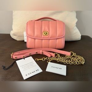 Authentic Coach Kip Turnlock Crossbody Bag Quilting NWT